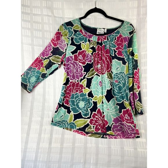 croft & barrow Tops - Croft & Barrow Women's Knit Top Size XL  3/4 Sleeve Multicolored